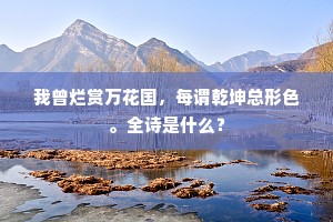 我曾烂赏万花国，每谓乾坤总形色。全诗是什么？