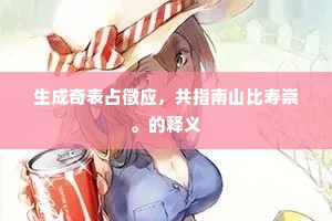 生成奇表占徵应，共指南山比寿崇。的释义