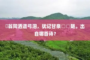 鬳翁同洒遗弓泪，犹记甘泉□□随。出自哪首诗？