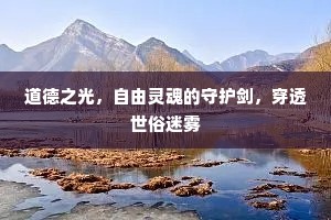 道德之光，自由灵魂的守护剑，穿透世俗迷雾