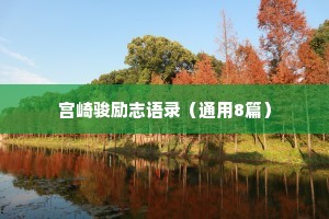 宫崎骏励志语录（通用8篇）