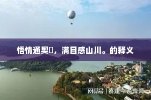 悟情通奥窔，满目感山川。的释义