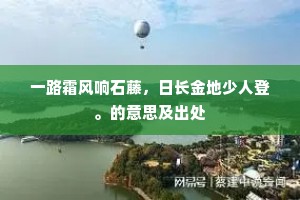 一路霜风响石藤，日长金地少人登。的意思及出处