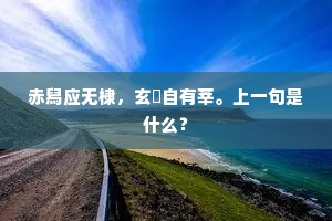 赤舄应无棣，玄纁自有莘。上一句是什么？