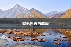 家无担石的解释