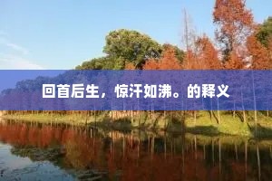 回首后生，惊汗如沸。的释义