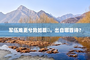 军伍难更兮势如貔貙。出自哪首诗？