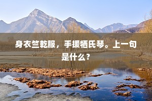 身衣竺乾服，手援牺氏琴。上一句是什么？