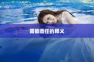 简能而任的释义
