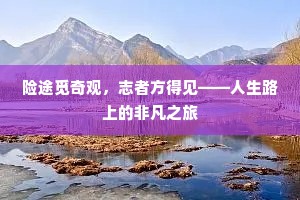 险途觅奇观，志者方得见——人生路上的非凡之旅
