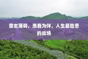 意志薄弱，愚蠢为伴，人生最险恶的战场