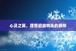 心灵之翼，理想超越物质的翱翔