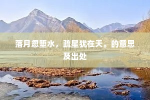 落月忽堕水，疏星犹在天。的意思及出处