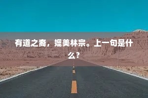 有道之裔，媲美林宗。上一句是什么？