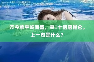 方今承平岭海盛，夷賨十倍唐昆仑。上一句是什么？