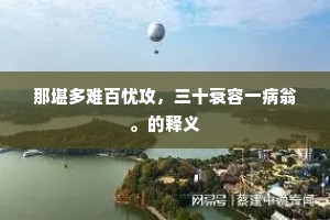 那堪多难百忧攻，三十衰容一病翁。的释义