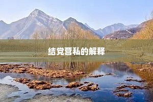 结党营私的解释