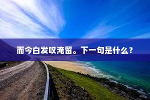 而今白发叹淹留。下一句是什么？