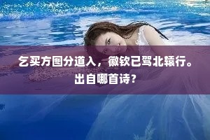 乞买方图分道入，徽钦已驾北辕行。出自哪首诗？