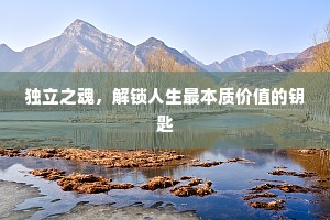 独立之魂，解锁人生最本质价值的钥匙