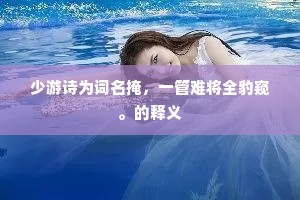 少游诗为词名掩，一管难将全豹窥。的释义