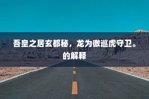 吾皇之居玄都秘，龙为徼巡虎守卫。的解释