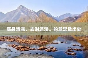 满身清露，去时还湿。的意思及出处