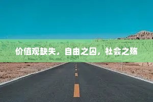 价值观缺失，自由之囚，社会之殇