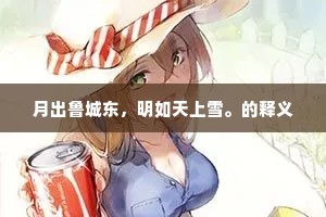 月出鲁城东，明如天上雪。的释义