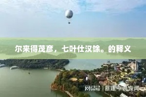 尔来得茂彦，七叶仕汉馀。的释义