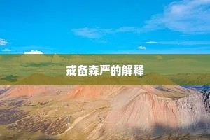 戒备森严的解释