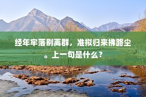 经年牢落别离群，准拟归来拂路尘。上一句是什么？