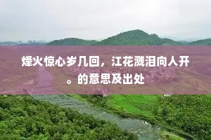 烽火惊心岁几回，江花溅泪向人开。的意思及出处