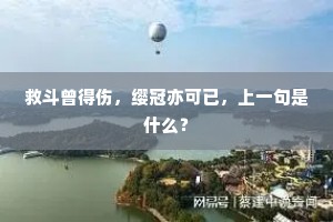 救斗曾得伤，缨冠亦可已，上一句是什么？