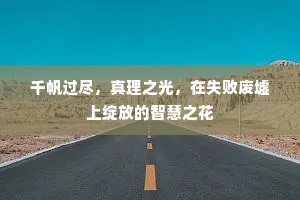 千帆过尽，真理之光，在失败废墟上绽放的智慧之花