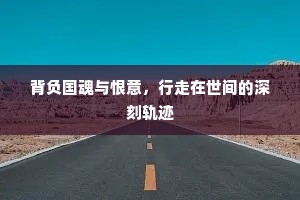 背负国魂与恨意，行走在世间的深刻轨迹