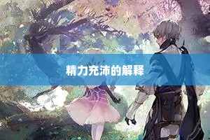 精力充沛的解释