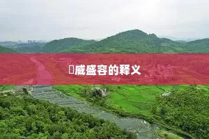 祲威盛容的释义