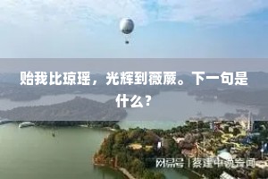 贻我比琼瑶，光辉到薇蕨。下一句是什么？