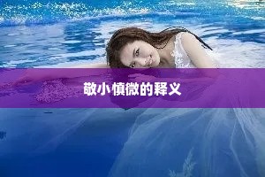 敬小慎微的释义