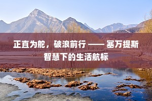 正直为舵，破浪前行 —— 塞万提斯智慧下的生活航标
