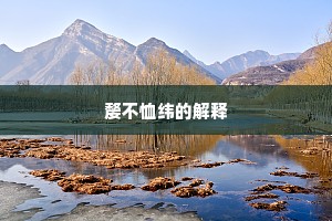嫠不恤纬的解释