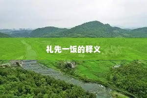 礼先一饭的释义