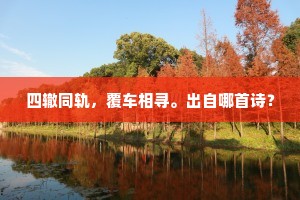 四辙同轨，覆车相寻。出自哪首诗？