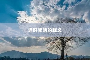 连阡累陌的释义