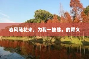 春风随花来，为我一披拂。的释义