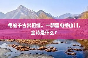 龟蛇千古常相缠。一朝雷电撼山川，全诗是什么？