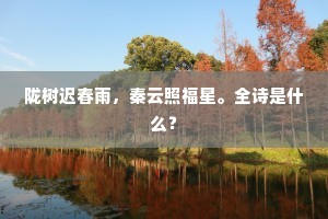 陇树迟春雨，秦云照福星。全诗是什么？