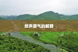 敛声屏气的解释