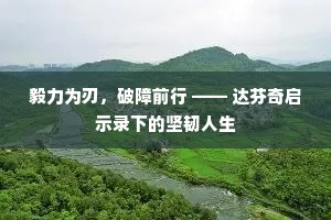毅力为刃，破障前行 —— 达芬奇启示录下的坚韧人生